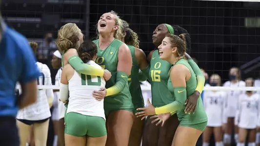 Team celebration vs Penn State