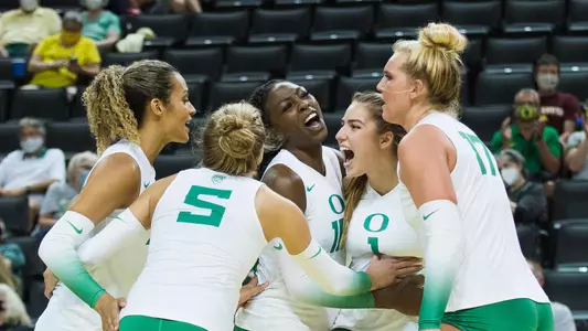 Team celebration vs Minnesota - Sept. 11