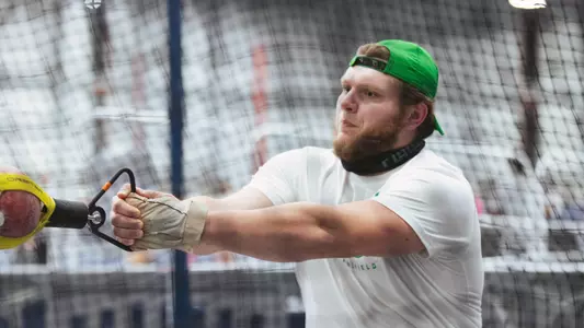 Strunk, pre-meet practice at The Podium