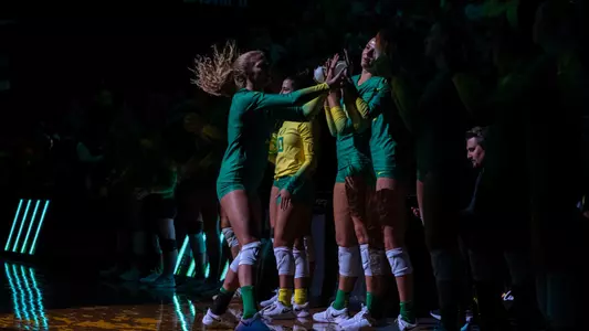 Brooke Nuneviller, VB intros vs Arizona - Oct. 2