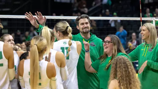 Ulmer with team, 100th win - Oct. 23