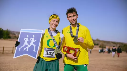 Izzy, Aaron as XC All-Americans - Nov. 19