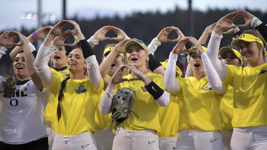 The Oregon Ducks take on the Portland State Vikings at Jane Sanders Stadium in Eugene, Oregon on March 11, 2022 (Isaac Wasserman/ Eric Evans Photography)