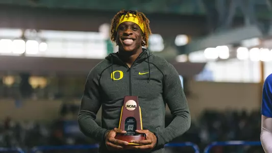 EJ Ihemeje - NCAA Indoor Championships podium