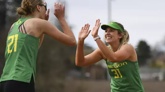 Madelyn LaFollette with Reagan Hope vs Portland