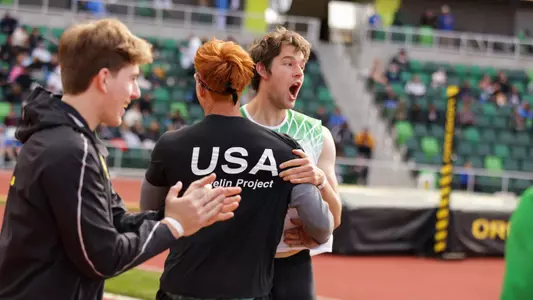 Ty Hampton, javelin - Oregon Relays