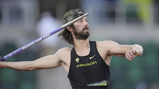 Eric Lyon, javelin at Hayward Premiere