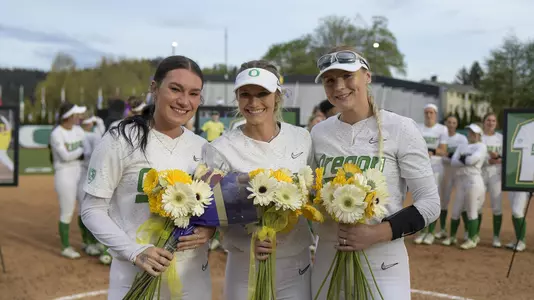 The Oregon Ducks take on the Oregon State Beavers at Jane Sanders Stadium in Eugene, Oregon on May 1, 2022 (Isaac Wasserman/Eric Evans Photography)