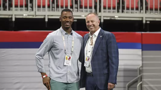 The Oregon Ducks take on the Georgia Bulldogs in the 2022 Chick-fil-A Kickoff Game, at Mercedes Benz Stadium in Atlanta on September 3, 2022 (Eric Evans Photography)