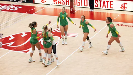 Team celebration at WSU