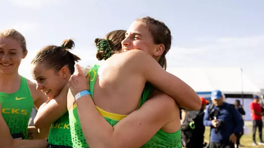 Clute, Thornton-Bott hug at NCAA West Regional