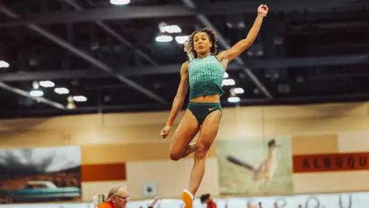 Alysah Hickey, long jump at Don Kirby - Feb. 10