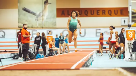 Alysah Hickey, long jump at Don Kirby - Feb. 10