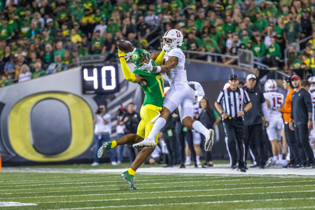 The Oregon Ducks take on the Stanford Cardinal on October 1st, 2022, at Autzen Stadium. (Molly McPherson)