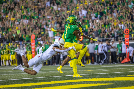 The Oregon Ducks take on the Stanford Cardinal on October 1st, 2022, at Autzen Stadium. (Molly McPherson)
