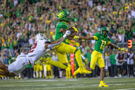 The Oregon Ducks take on the Stanford Cardinal on October 1st, 2022, at Autzen Stadium. (Molly McPherson)