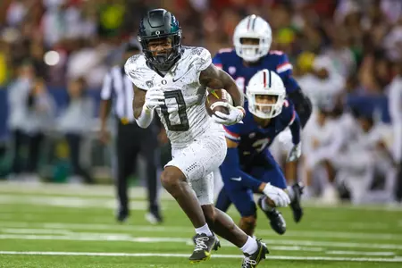 The Oregon Ducks take on the Arizona Wildcats at 6pm in Tucson, Arizona on Oct 8, 2022. (Jackson Fisk/ Eric Evans Photography)