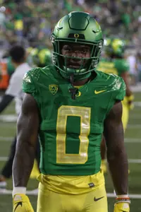 The Oregon Ducks take on the Stanford Cardinal at Autzen Stadium in Eugene, Oregon on October 1, 2022. (Jackson Fisk/ Eric Evans Photography)