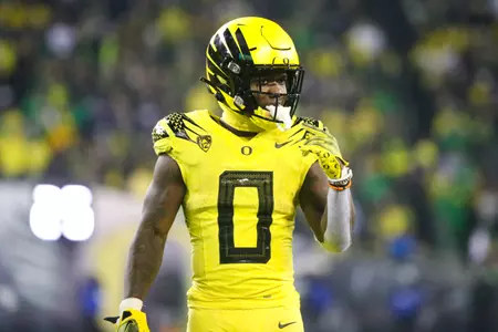 The Oregon Ducks take on the Washington Huskies at 4 pm in Eugene, Oregon on Nov 12, 2022.  (Jackson Fisk/ Eric Evans Photography)