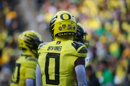 The Oregon Ducks take on the Washington Huskies at 4 pm in Eugene, Oregon on Nov 12, 2022.  (Jackson Fisk/ Eric Evans Photography)