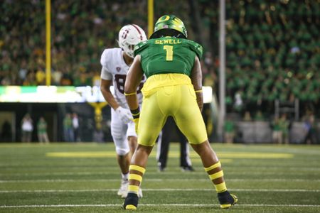 The Oregon Ducks take on the Stanford Cardinal at Autzen Stadium in Eugene, Oregon on October 1, 2022. (Jackson Fisk/ Eric Evans Photography)