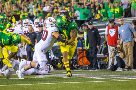 The Oregon Ducks take on the Stanford Cardinal on October 1st, 2022, at Autzen Stadium. (Molly McPherson)