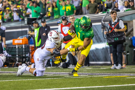 The Oregon Ducks take on the Stanford Cardinal on October 1st, 2022, at Autzen Stadium. (Molly McPherson)