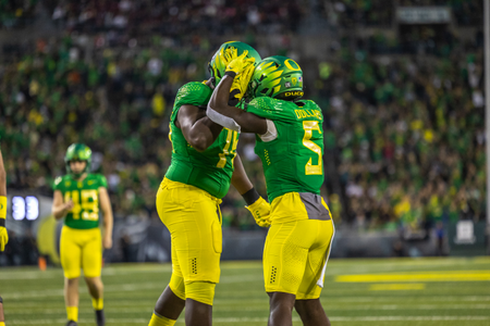 The Oregon Ducks take on the Stanford Cardinal on October 1st, 2022, at Autzen Stadium. (Molly McPherson)
