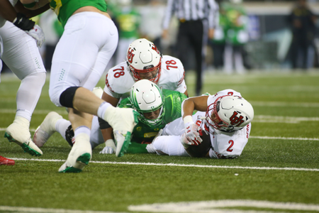 The Oregon Ducks take on then UCLA Bruins at 7:30 pm in Eugene, Oregon on Nov 19, 2022. (Jackson Fisk / Eric Evans Photography)