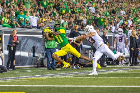 The Oregon Ducks take on the Stanford Cardinal on October 1st, 2022, at Autzen Stadium. (Molly McPherson)