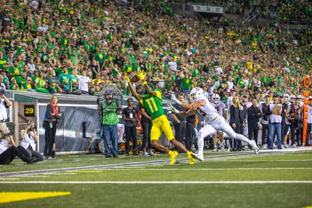 The Oregon Ducks take on the Stanford Cardinal on October 1st, 2022, at Autzen Stadium. (Molly McPherson)