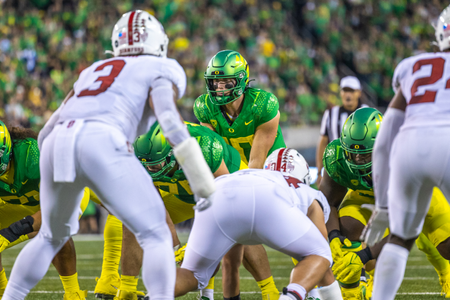 The Oregon Ducks take on the Stanford Cardinal on October 1st, 2022, at Autzen Stadium. (Molly McPherson)