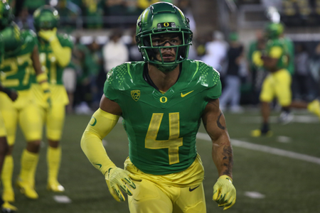 The Oregon Ducks take on the Stanford Cardinal at Autzen Stadium in Eugene, Oregon on October 1, 2022. (Jackson Fisk/ Eric Evans Photography)