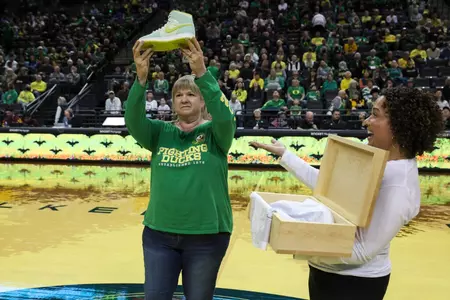 The Oregon Ducks take on the Arizona State Sun Devils at Matthew Knight Arena in Eugene, Oregon on February 25, 2023 (Eric Evans Photography)