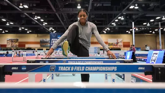Aaliyah McCormick, NCAA pre-meet practice - March 9