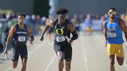 Ize-Iyamu, NCAA West 4x100 anchor