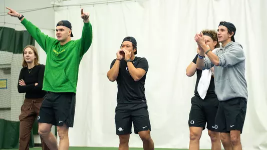 Team celebration vs Purdue