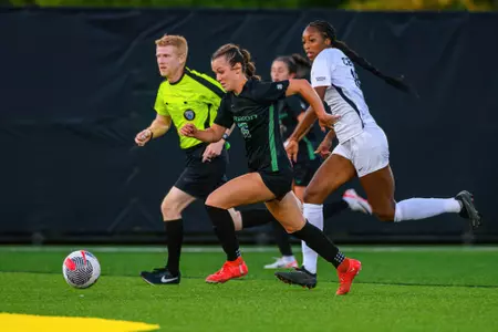 The University of Oregon Ducks Soccer team played California Baptist University in a home match at Papé Field in Eugene, Oregon, on September 7, 2023. (Eric Becker/GoDucks)