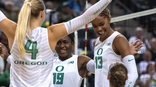 Team celebration vs USC - Oct. 9