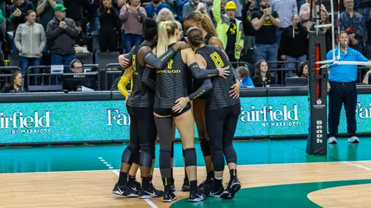 Team huddle vs Purdue - Nov. 27