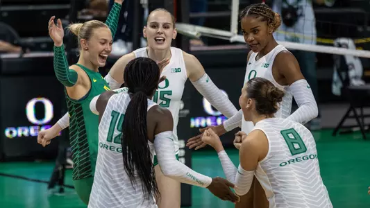 Team celebration vs Illinois - Sept. 27