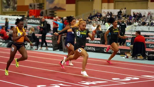 Jadyn Mays wins the 60 meters, Don Kirby Invite