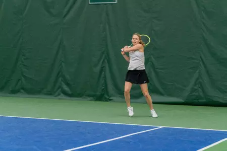 Oregon vs UC Santa Barbara at the Student Tennis Center in Eugene, Ore.