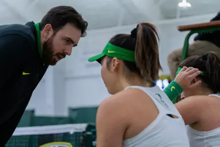 Oregon vs UC Santa Barbara at the Student Tennis Center in Eugene, Ore.