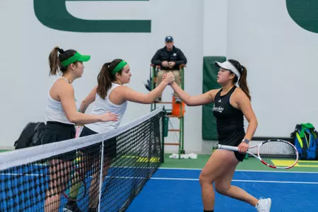 Oregon vs UC Santa Barbara at the Student Tennis Center in Eugene, Ore.