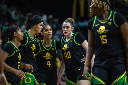 WBB - Oregon vs UCLA on Feb. 18, 2024 at Matthew Knight Arena.