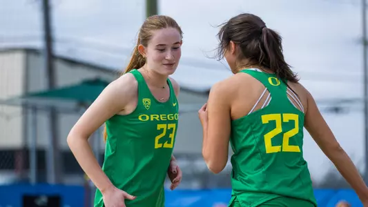 Isabel Patterson with Presley McCaskill, Green Wave vs SFA