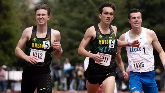 Cook, Erickson in Stanford 800 meters - March 30
