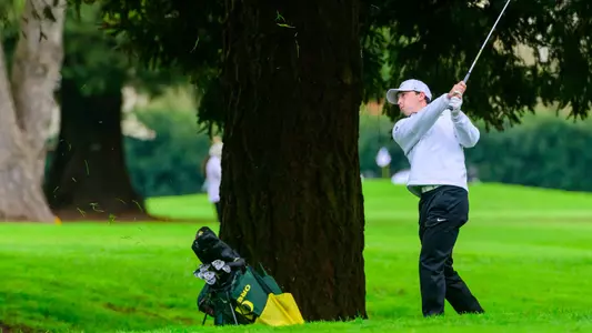 The University of Oregon Ducks Men's Golf team hosted the Duck Invitational at the Eugene Country Club in Eugene, Oregon, on March 26, 2024. (Eric Becker/Oregon Men's Golf)