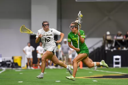 Oregon lacrosse vs. Colorado (April 25, 2024) Photos by Evan Paulsen.